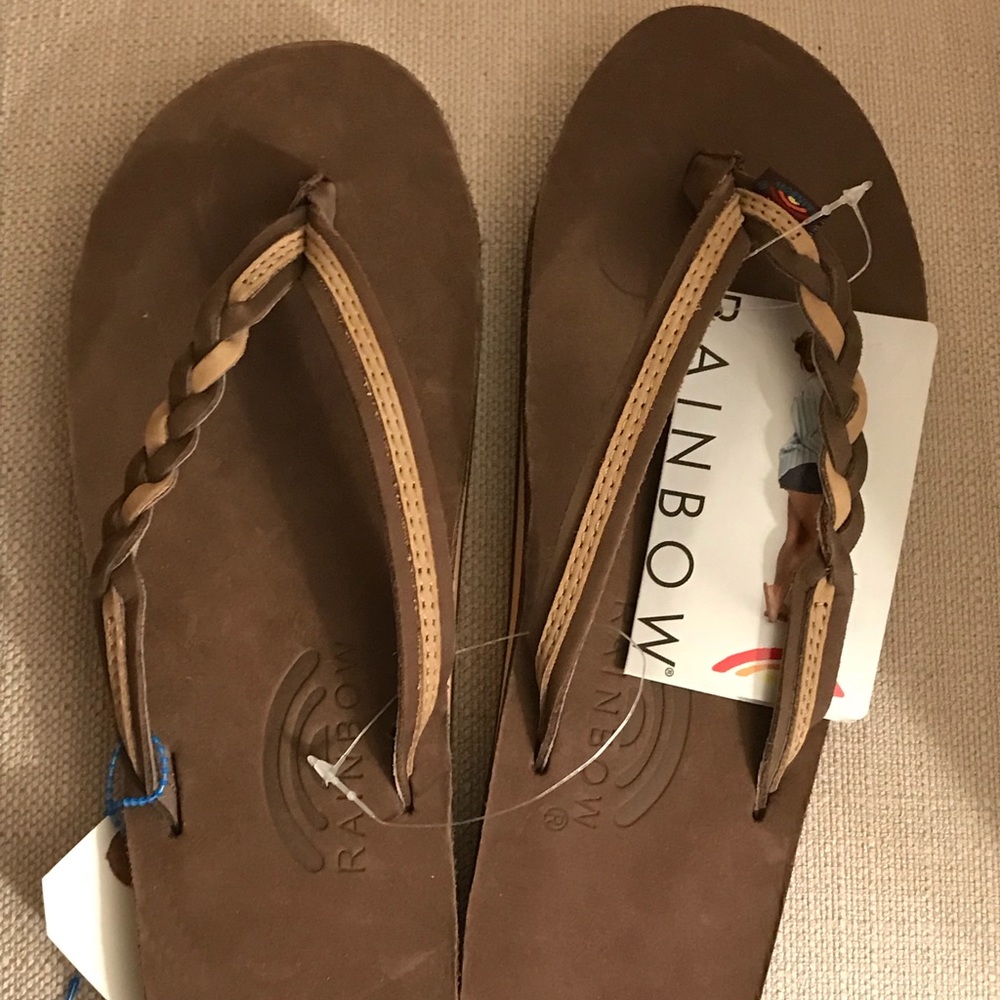 Rainbow Flip Flops